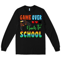 Black game over back to school Long Sleeve Tee - BundleAndBundleShop