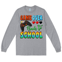 Heather Grey game over back to school Long Sleeve Tee - BundleAndBundleShop