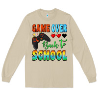 Mushroom game over back to school Long Sleeve Tee - BundleAndBundleShop