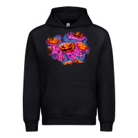 Black halloween pumpkin patch  4 Urban Hoodie - BundleAndBundleShop