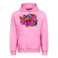 Fuchsia Pink halloween pumpkin patch  4 Urban Hoodie - BundleAndBundleShop