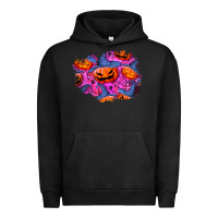 Pigment Black halloween pumpkin patch  4 Urban Hoodie - BundleAndBundleShop