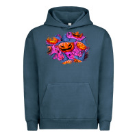 Pigment Midnight Navy halloween pumpkin patch  4 Urban Hoodie - BundleAndBundleShop