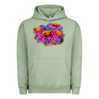 Pigment Oil Green halloween pumpkin patch  4 Urban Hoodie - BundleAndBundleShop