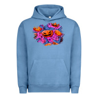 Pigment Pebble Blue halloween pumpkin patch  4 Urban Hoodie - BundleAndBundleShop