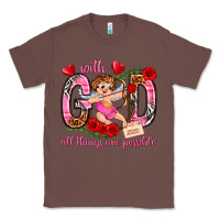 Chestnut with god all things are possible Classic Tee - NancyCooperArtShop