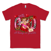 Red with god all things are possible Classic Tee - NancyCooperArtShop