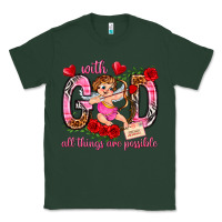 Sports Green with god all things are possible Classic Tee - NancyCooperArtShop
