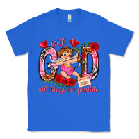 True Royal with god all things are possible Classic Tee - NancyCooperArtShop