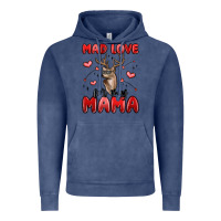 Vintage Denim mad love for my mama Vintage Hoodie - MaliasSmallBusiness
