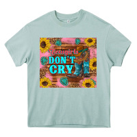 Arona cowgirls don't crty boots hat sunflowers tumbler Heavy Core Tee - Artiststas