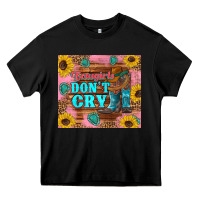 Black cowgirls don't crty boots hat sunflowers tumbler Heavy Core Tee - Artiststas