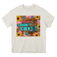 Cream cowgirls don't crty boots hat sunflowers tumbler Heavy Core Tee - Artiststas