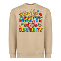See The Ability Not The Disability Heavyweight Sweatshirt | Teevron