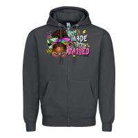Smoke 70's made 80's raised afro messy bun Zipper Hoodie - texasbilliewilder