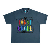 Midnight Navy 1st grade vibes Urban Heavy Tee - MaliasSmallBusiness