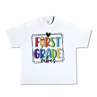 White 1st grade vibes Urban Heavy Tee - MaliasSmallBusiness