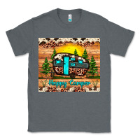 Charcoal Heather happy camper Classic Tee - JahusDesignShop