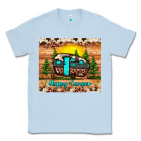 Dusty Blue happy camper Classic Tee - JahusDesignShop