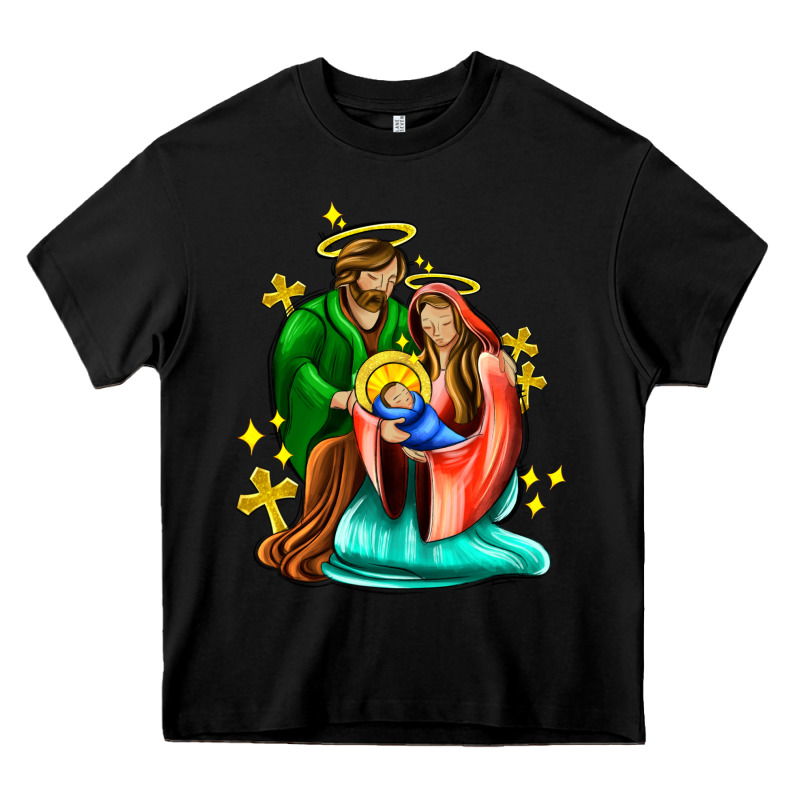 Oh Holy Night  With Cross Ado Heavy Core Tee by AdoDesignShop | Teevron