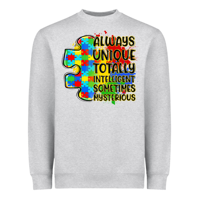 Always Unique Totally Intelligent Sometimes Myster Heavyweight Sweatshirt by LillyAllenDesigns | Teevron