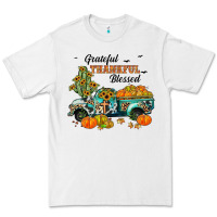White grateful thankful blessed Premium Tee - JahusDesignShop