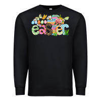 Black Happy Easter Easter Day Premium Sweatshirt - CowGirlArtShop