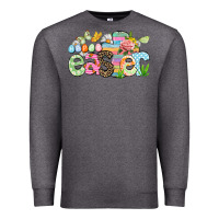 Charcoal Heather Happy Easter Easter Day Premium Sweatshirt - CowGirlArtShop