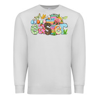 Dove Grey Happy Easter Easter Day Premium Sweatshirt - CowGirlArtShop