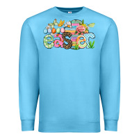 Ocean Blue Happy Easter Easter Day Premium Sweatshirt - CowGirlArtShop