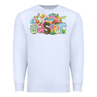 White Happy Easter Easter Day Premium Sweatshirt - CowGirlArtShop