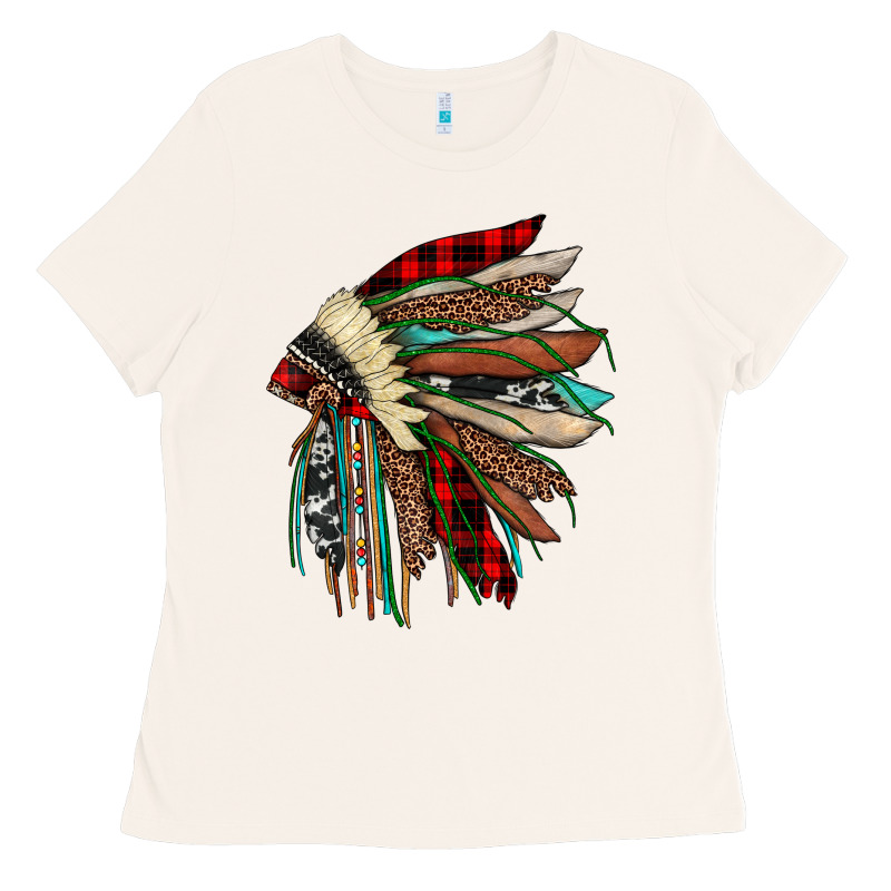Christmas Indian Headdress Ladies Tee by JahusDesignShop | Teevron