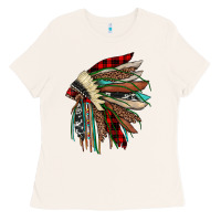 Bone christmas indian headdress Ladies Tee - JahusDesignShop