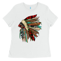 White christmas indian headdress Ladies Tee - JahusDesignShop
