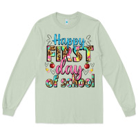 Matcha happy first day of school Long Sleeve Tee - BundleAndBundleShop