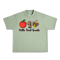 Oil Green hello first grade leopard 3200x2400 Urban Heavy Tee - AdoDesignShop