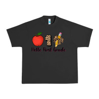Pigment Black hello first grade leopard 3200x2400 Urban Heavy Tee - AdoDesignShop