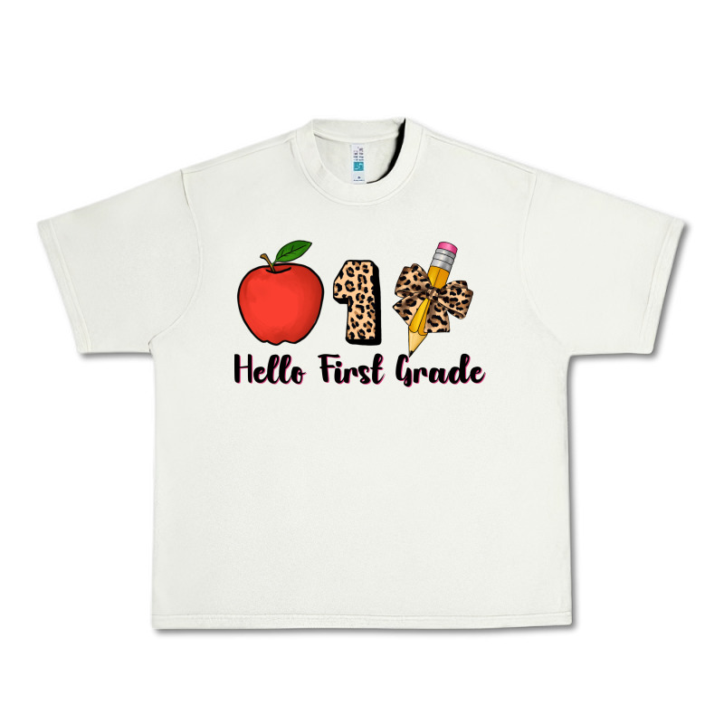 Hello First Grade Leopard 3200x2400 Urban Heavy Tee by AdoDesignShop | Teevron
