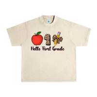Sandshell hello first grade leopard 3200x2400 Urban Heavy Tee - AdoDesignShop