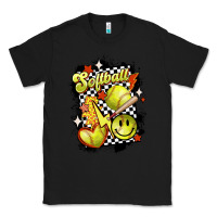 Black vintage softball Classic Tee - MaliasSmallBusiness