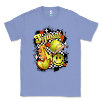 Colony Blue vintage softball Classic Tee - MaliasSmallBusiness