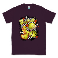 Plum vintage softball Classic Tee - MaliasSmallBusiness
