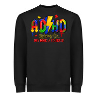 Black adhd awareness Heavyweight Sweatshirt - LillyAllenDesigns