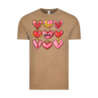 Vintage Coffee sketch hearts Vintage Tee - MaliasSmallBusiness