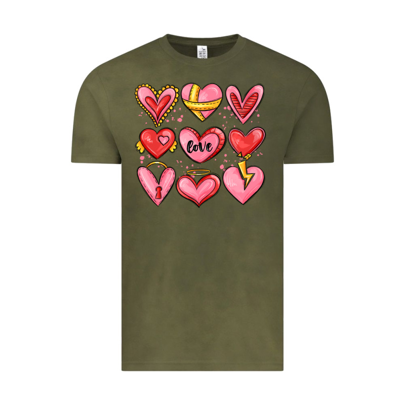 Sketch Hearts Vintage Tee by MaliasSmallBusiness | Teevron