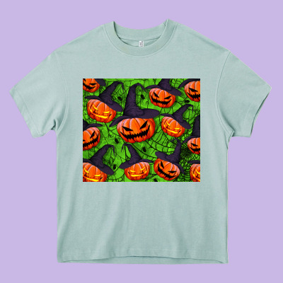 Halloween Pumpkin Tumbler Heavy Core Tee Designed By Bundleandbundleshop