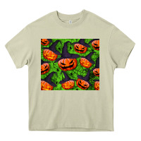 Mossy halloween pumpkin tumbler Heavy Core Tee - BundleAndBundleShop