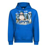 Cobalt Cozy Season Urban Hoodie - FaDigitalArtStudio