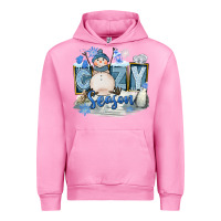 Fuchsia Pink Cozy Season Urban Hoodie - FaDigitalArtStudio
