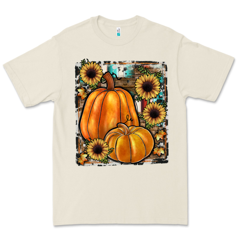 Sunflowers, Pumpkin, Cowhide, Serape Premium Tee by JahusDesignShop | Teevron
